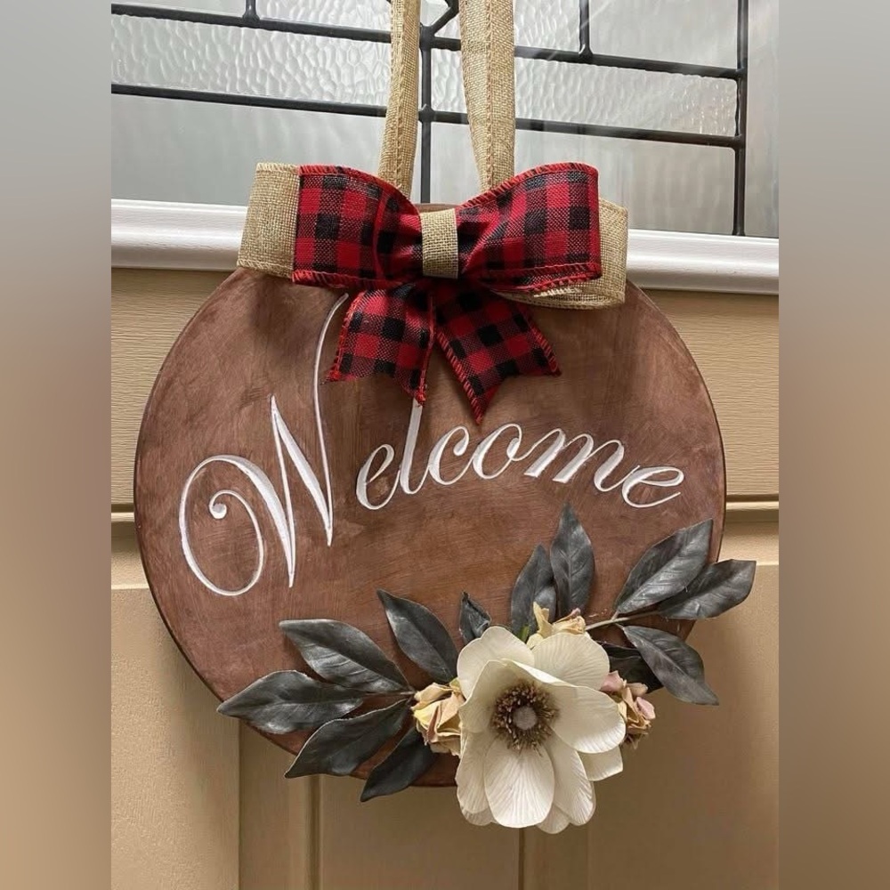 Custom Welcome Wood Door Sign - Picture 10 of 16